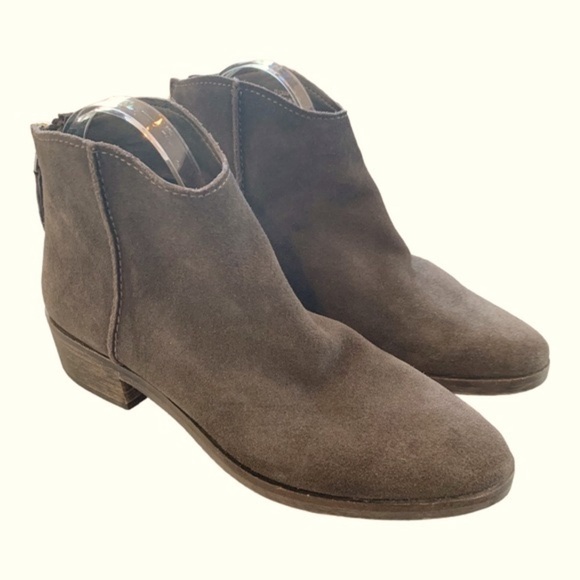 Dolce Vita Tucker Dark Grey Suede Ankle Boots Women's sz 9 EUC - Picture 8 of 11